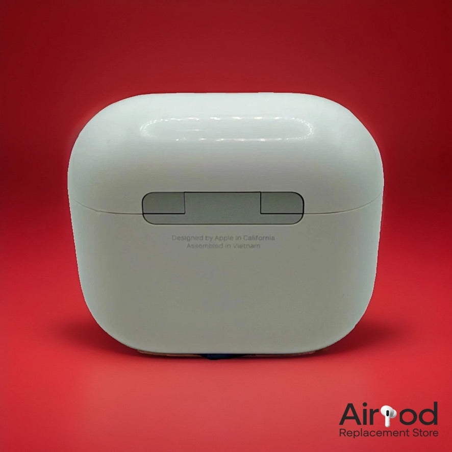 Apple AirPods 4 with Active Noise Cancellation wireless charging case A3059 back view