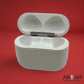 Apple AirPods 4 with Active Noise Cancellation wireless charging case A3059 open front view